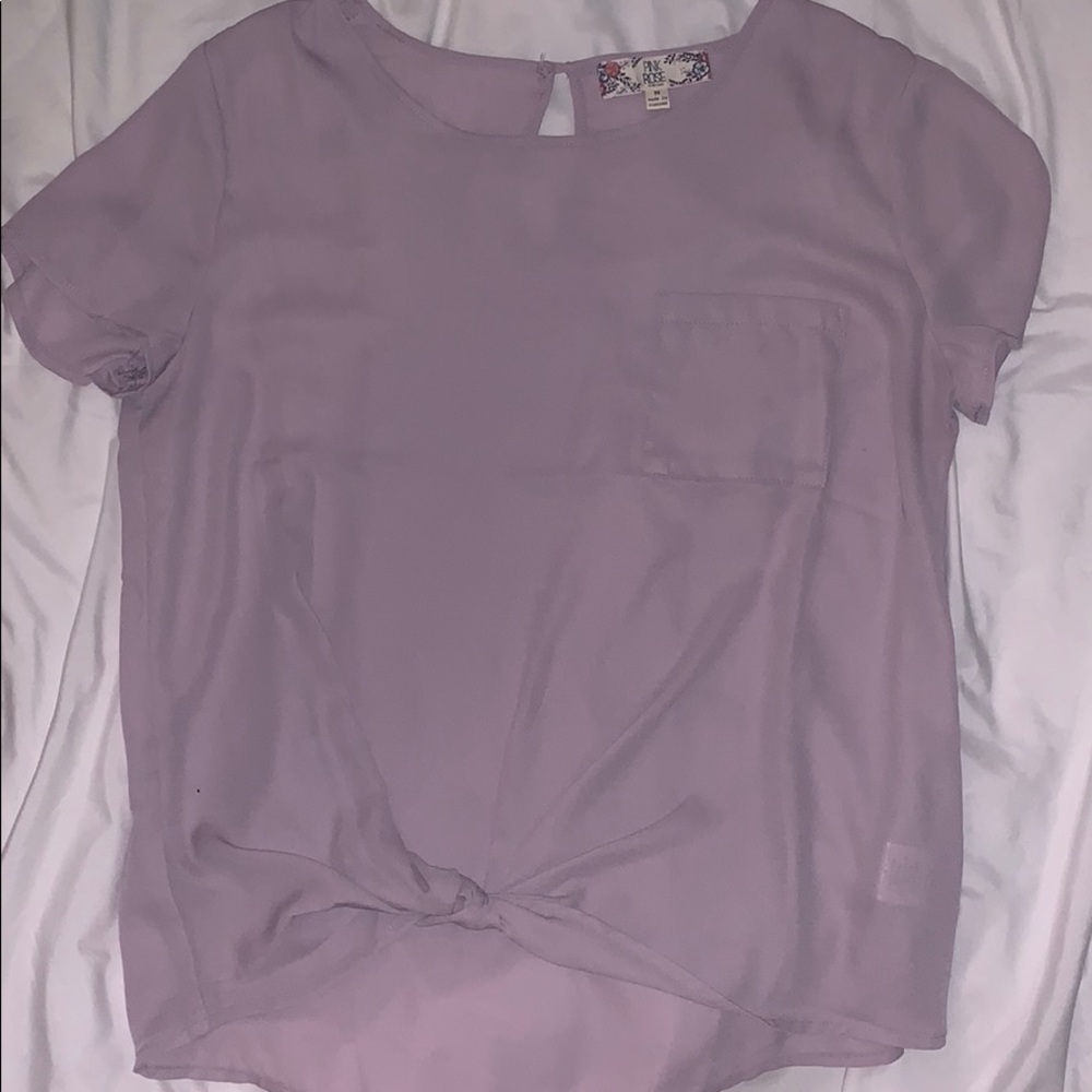 Lavender tie top